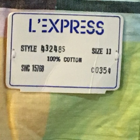 NWT Vintage Rainbow High Waist Shorts Fits Small Preppycore Madras - Picture 5 of 6